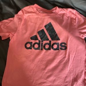Adidas kids medium pink t shirt